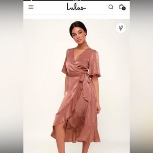Satin Midi Dress